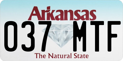 AR license plate 037MTF