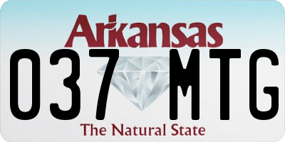 AR license plate 037MTG