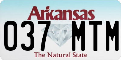 AR license plate 037MTM