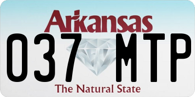 AR license plate 037MTP