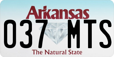 AR license plate 037MTS