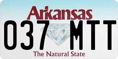 AR license plate 037MTT