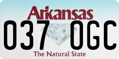 AR license plate 037OGC