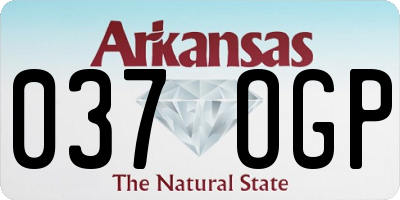 AR license plate 037OGP