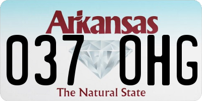 AR license plate 037OHG