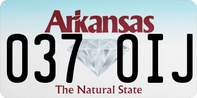 AR license plate 037OIJ