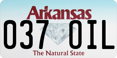 AR license plate 037OIL