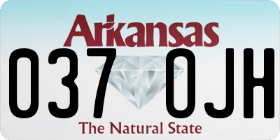 AR license plate 037OJH