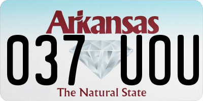 AR license plate 037UOU