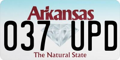 AR license plate 037UPD