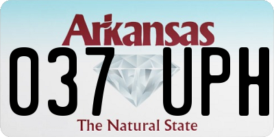 AR license plate 037UPH