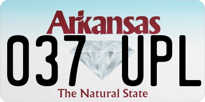 AR license plate 037UPL