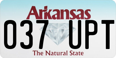 AR license plate 037UPT