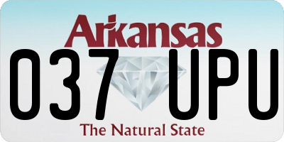 AR license plate 037UPU