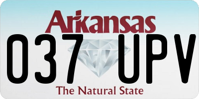 AR license plate 037UPV