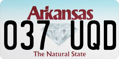 AR license plate 037UQD