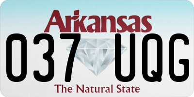 AR license plate 037UQG