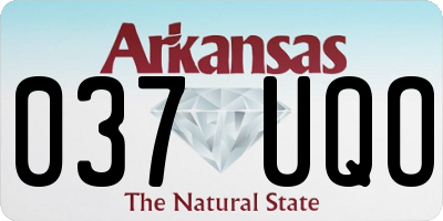 AR license plate 037UQO