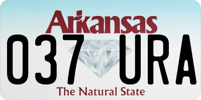 AR license plate 037URA