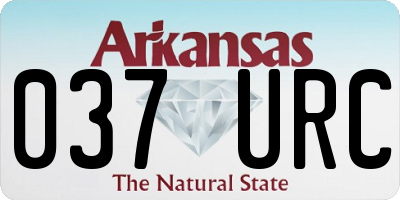 AR license plate 037URC