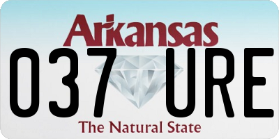 AR license plate 037URE