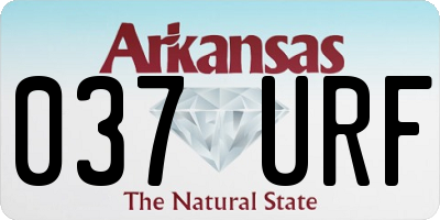 AR license plate 037URF