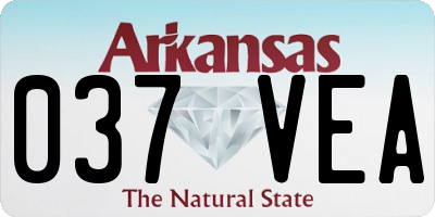 AR license plate 037VEA