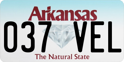 AR license plate 037VEL