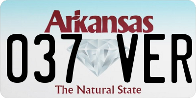 AR license plate 037VER