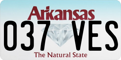 AR license plate 037VES