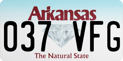 AR license plate 037VFG