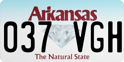 AR license plate 037VGH