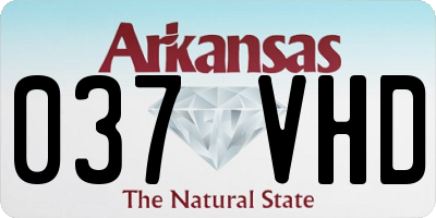 AR license plate 037VHD