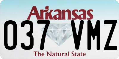 AR license plate 037VMZ