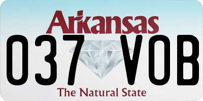 AR license plate 037VOB