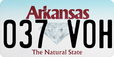 AR license plate 037VOH
