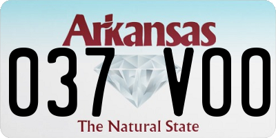 AR license plate 037VOO