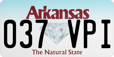 AR license plate 037VPI