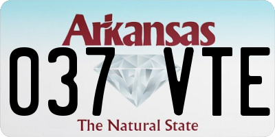 AR license plate 037VTE