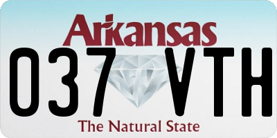 AR license plate 037VTH