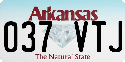 AR license plate 037VTJ