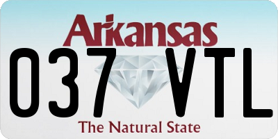 AR license plate 037VTL