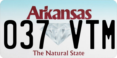 AR license plate 037VTM