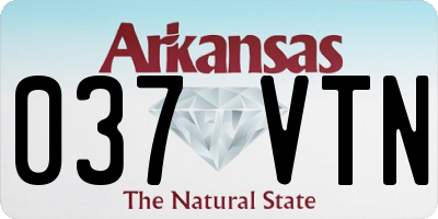 AR license plate 037VTN