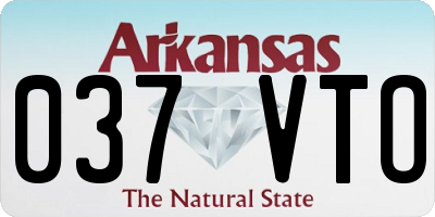 AR license plate 037VTO