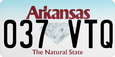 AR license plate 037VTQ