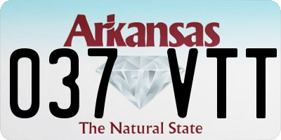 AR license plate 037VTT