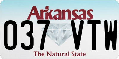 AR license plate 037VTW
