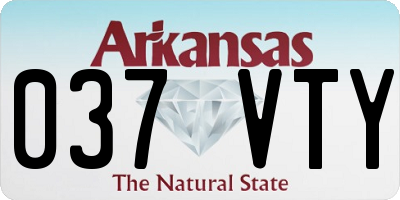 AR license plate 037VTY