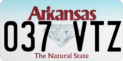 AR license plate 037VTZ
